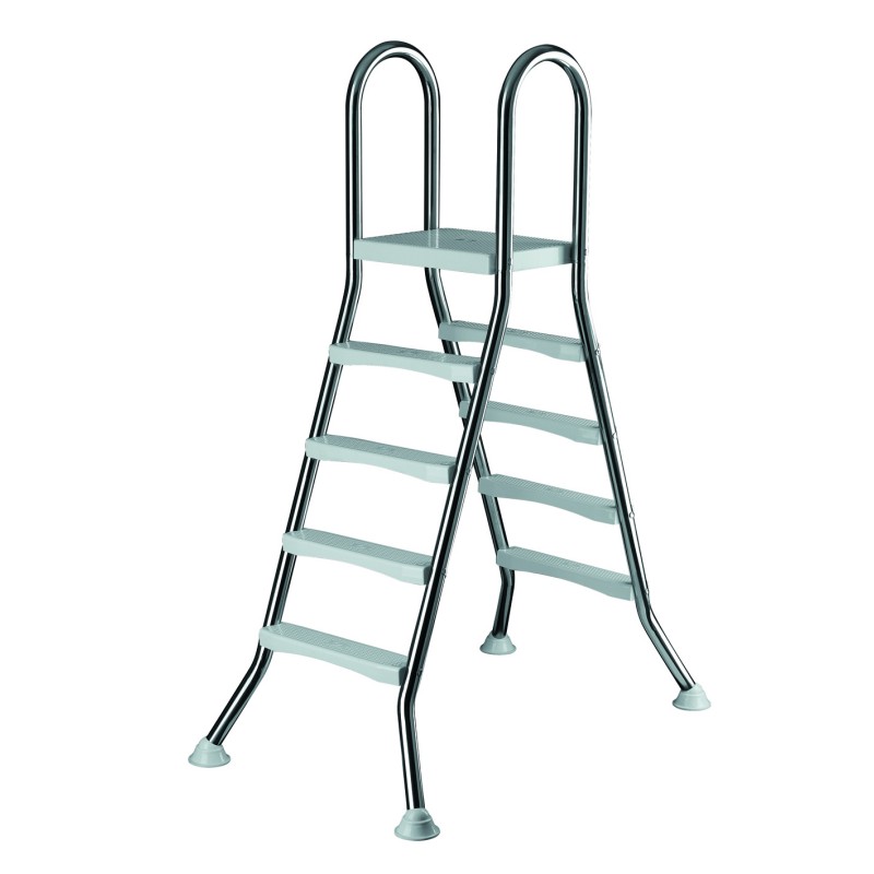 KWAD LESTEV IZ NERJAVEČEGA JEKLA ZA PROSTOSTOJEČE BAZENE 5+5 LETVIC