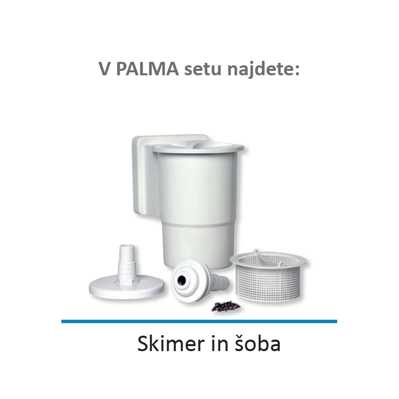 KWAD BAZEN SET PALMA OVAL 1,5m GLOBINE