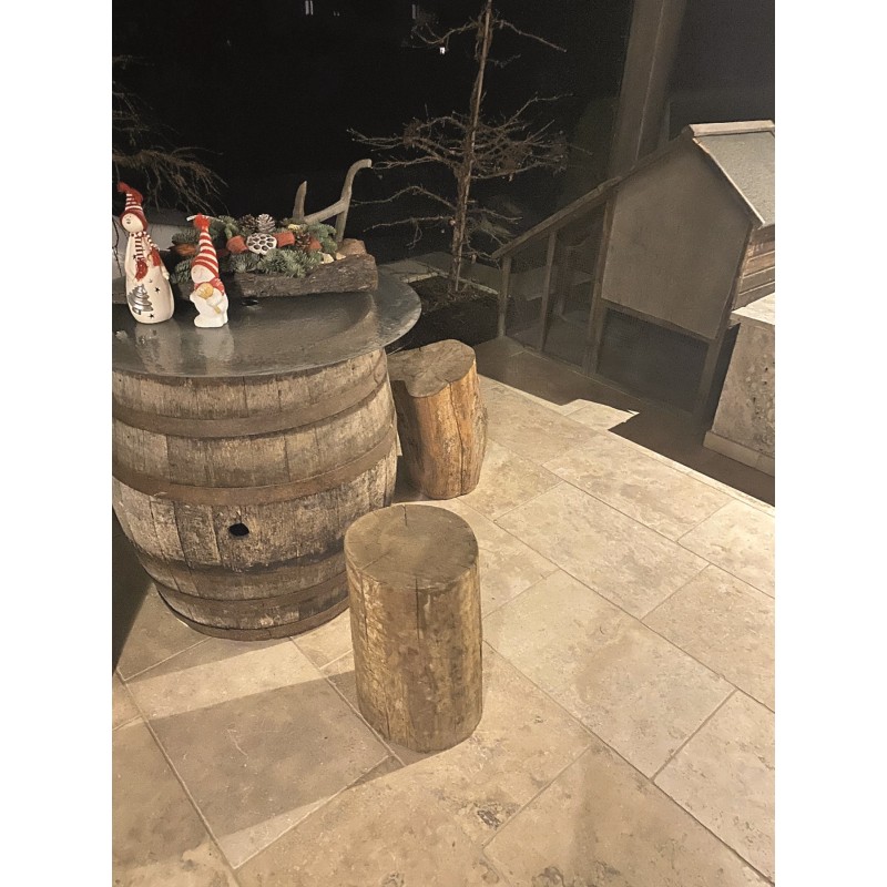 KWAD SET KAMNITE OBROBE IZ APNENCA TRAVERTIN BEŽ Z IMPREGNACIJO