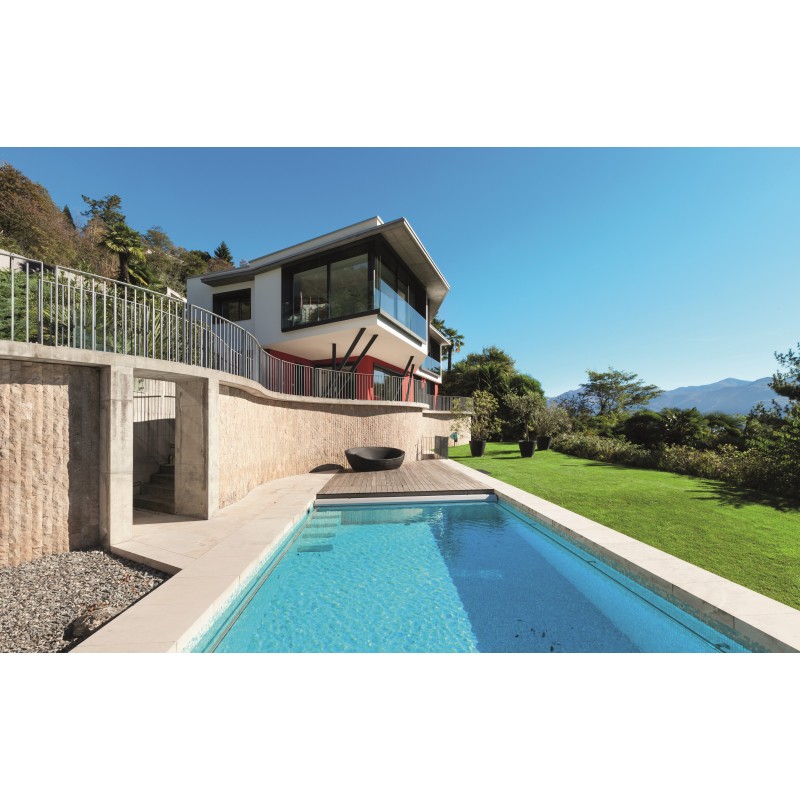 KWAD BAZEN UPPER CLASS S KOMFORTNIM STOPNIŠČEM IN SEDEŽNO KLOPJO SILENT LINE