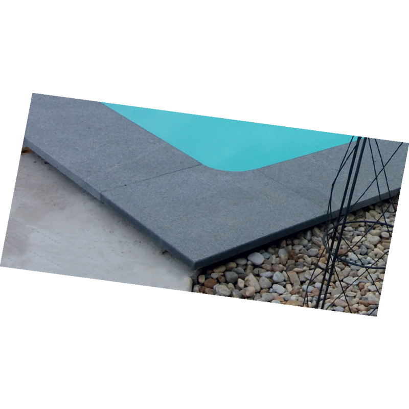 KWAD GRANITNA KOTNA PLOŠČA 43x43x3cm