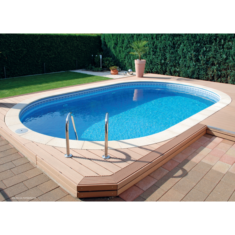 KWAD BAZEN SET PALMA OVAL 1,5m GLOBINE